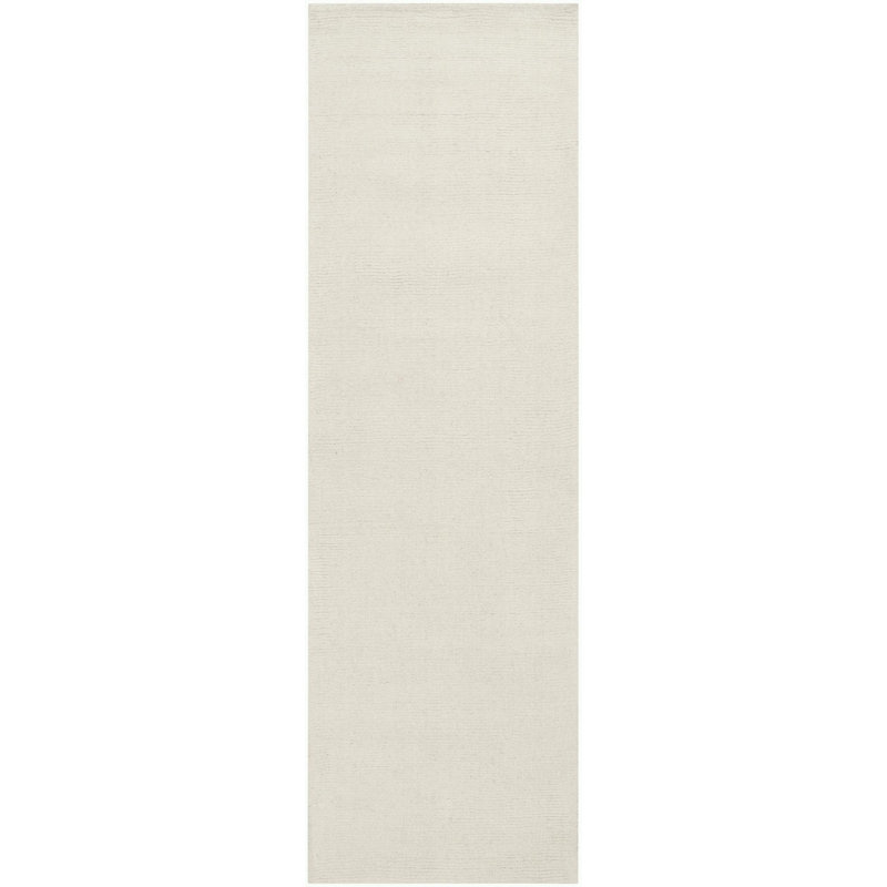 Tapis beige en laine Crowe, Tapis de couloir 3 pi x 12 pi