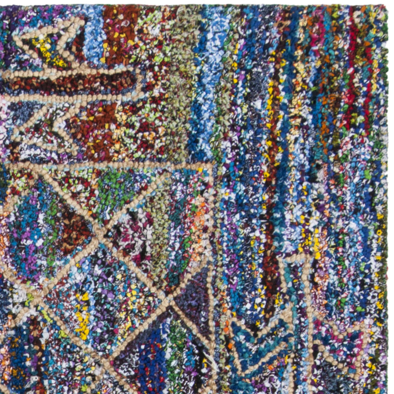 Tapis en coton touffeté à la main Hammd, Rectangle 2 pi x 3 pi