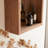Stelle Solid Wood Rectangle Mirror with Shelves
