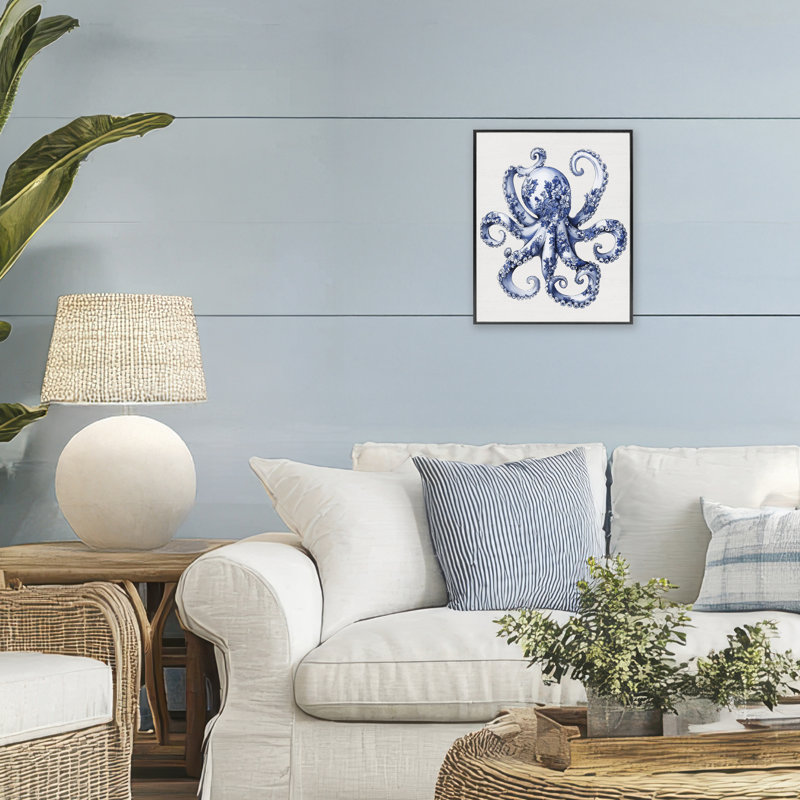 Impression sur toile Funky Toile, H 14 po x l 11 po, Giclée encadrée noir minuit
