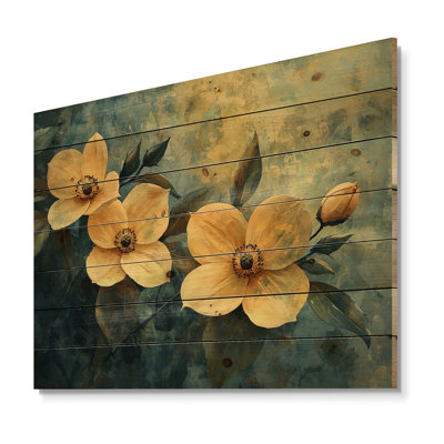 Summer Tree Dogwood S Gentle Embrace II - Dogwood Wood Wall Decor - On Natural Pine Wood