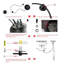 Luminaire suspendu en pot à 6 lumières Goode