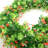 6' Artificial Eucalyptus Garland With Red Gypsophila