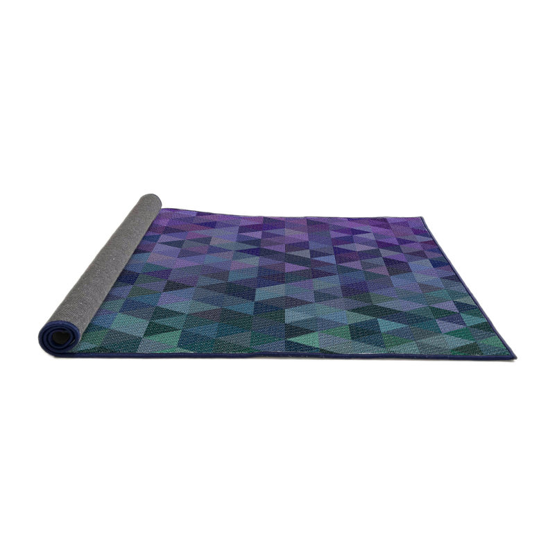 Tapis vert à motif géométrique Satterlee, Rond 3 pi