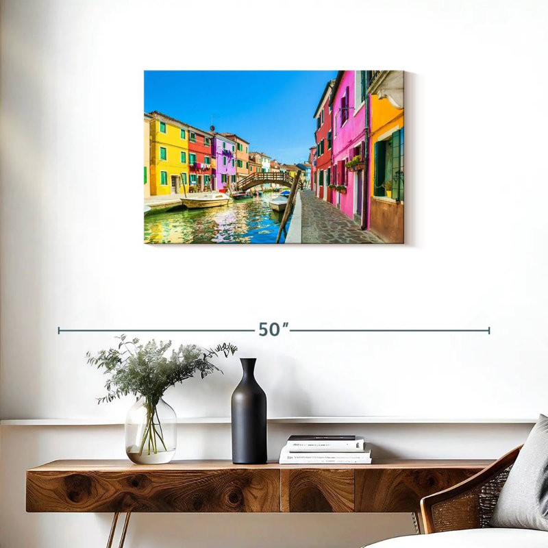 Maisons de rue Kavia Burano, H 20 po x l 30 po