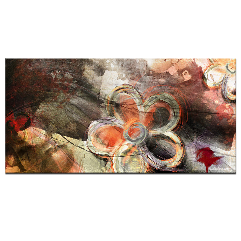 « painted pétales xv »-impression sur toile tendue