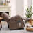 40.9"Wide Heated Massage Chair with USB & Dual Cupholders and Storage Pocket-93314343