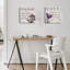 «Love Faith», tulipe mauve, sur toile tendue-2131058013