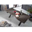 Acacia Rectangular Wood Top Dining Table with Stainless Steel Base-47502111-47502114