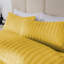 Microfiber Striped Duvet Cover Set with Pillowcases-110603021-110603022