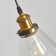 Betton 1 - Light Black/Gold/Clear Pendant