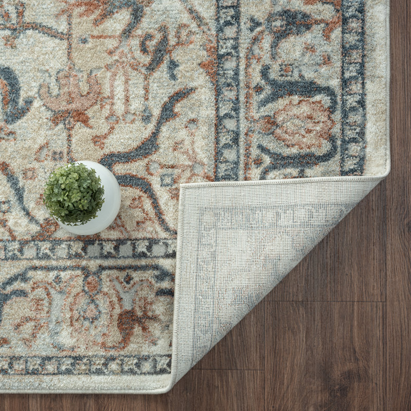 Wicksham Floral Indoor Rug, Rectangle 8' x 10'