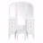 Antique Style Makeup Makeup Vanity  Desk With Triple Mirror, 6-Drawer Dressing Table (Makeup Vanity) Set Including Stool, Full-Length Vanity Mirror  Dressing Room, White, For Bedroom