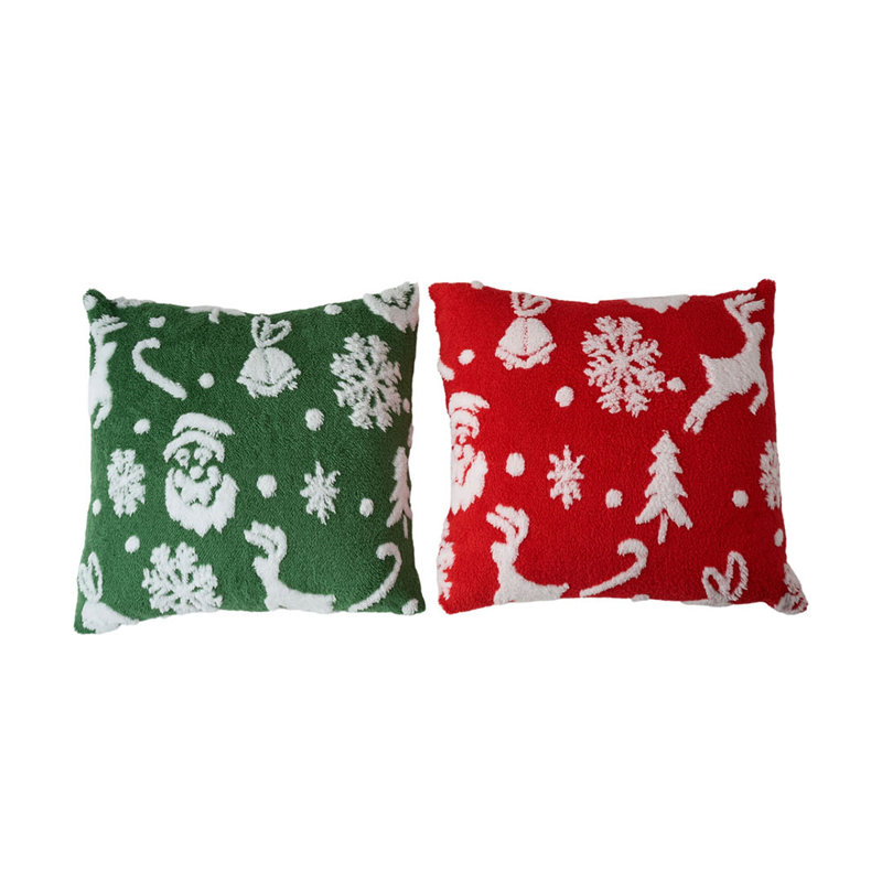 Abstract Red + Green Backrest Cushion