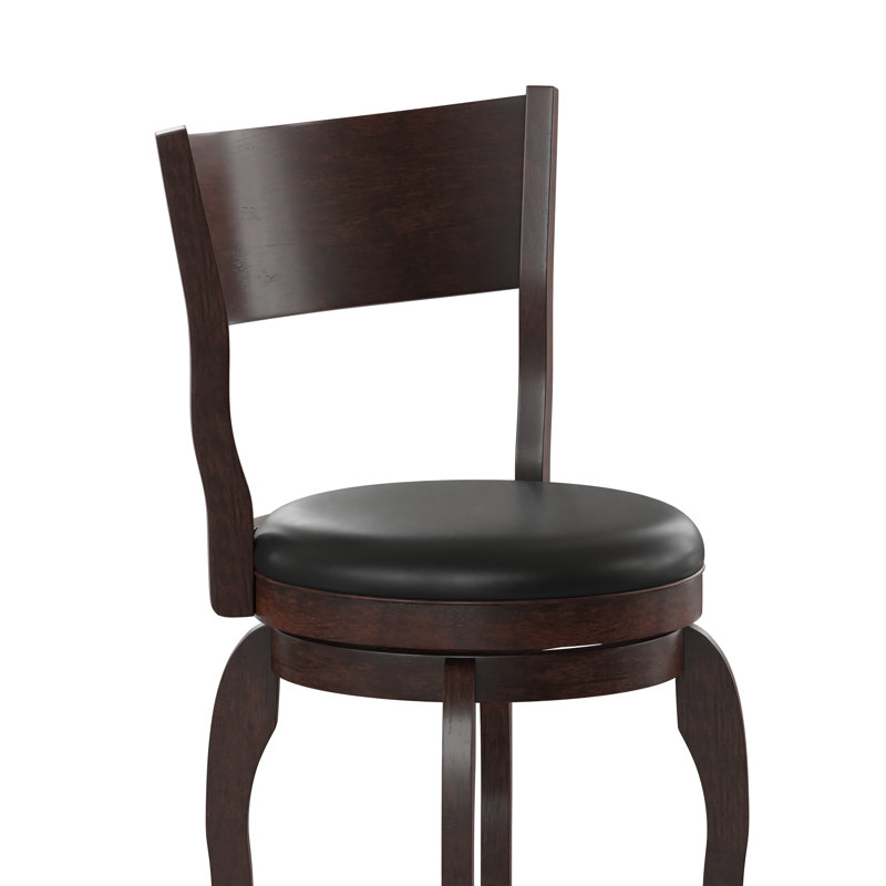 Tabouret de salle à manger Enola, Espresso, Tabouret de comptoir (siège d'une hauteur de 25 p