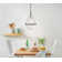 Vena Teardrop Single Light Pendant with Hand-Blown Etched Opal Glass
