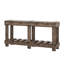 Table d'entrée Vintage - Bois de sapin massif avec grain naturel, rivet en métal et planche-1039339155
