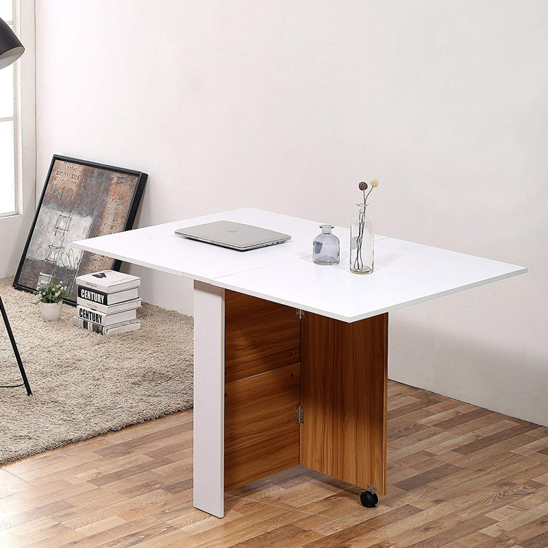 Torpoint Extendable Oak Dining Table, White, Brown