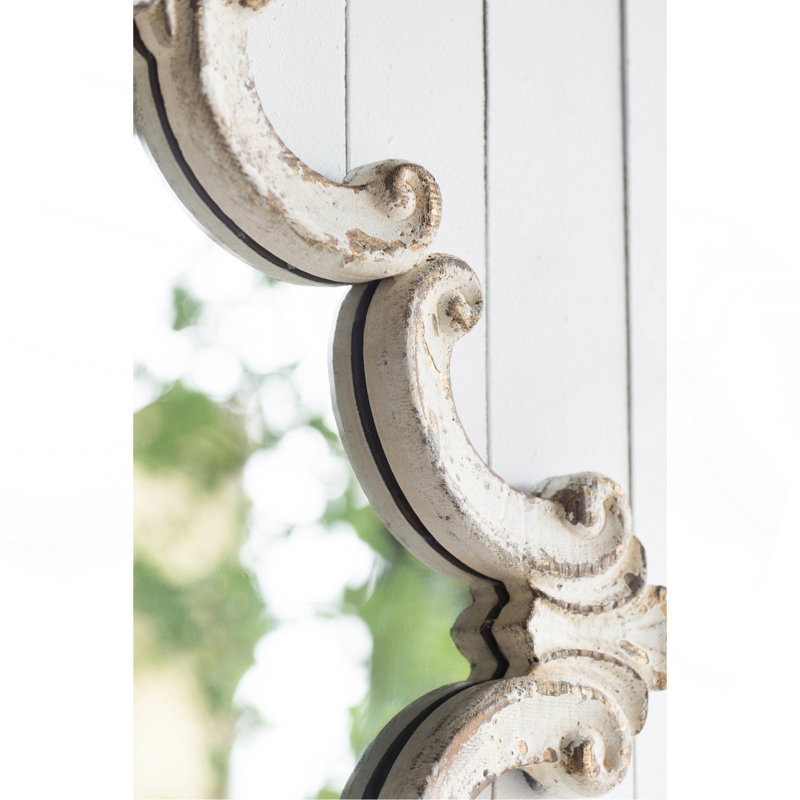 Exquisite Vintage-Inspired Diamond Scrollwork Mirror With Practicality And Grace