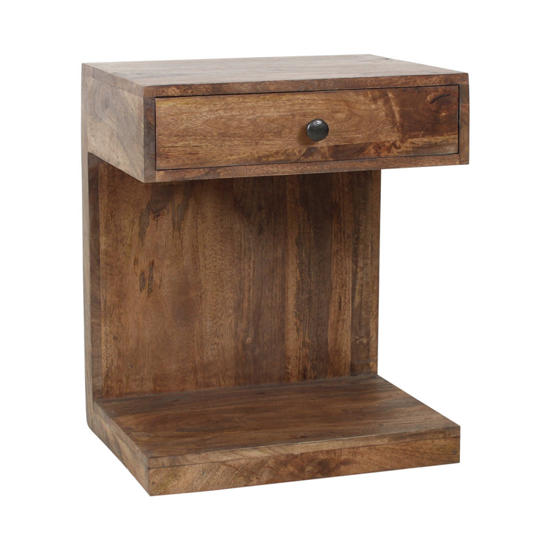Table de chevet 1 tiroir Chasiti, Naturel