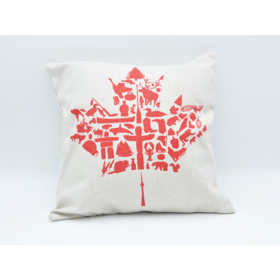  Coussin en toile Maple Leaf