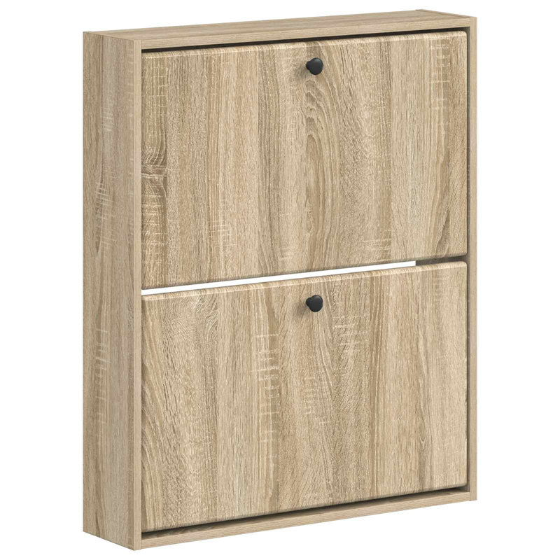 Shoe Storage, Sonoma Oak, 86 cm H x 71 cm W x 17 cm D