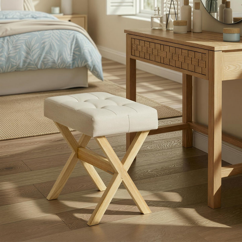 Manufactured Wood Accent Stool, Summer Sand