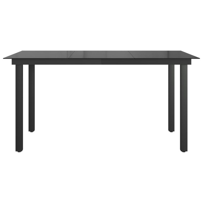 Valet Coffee Table, 35.4" W x 59.1" L x 29.1" H, Black Frame/Black Top