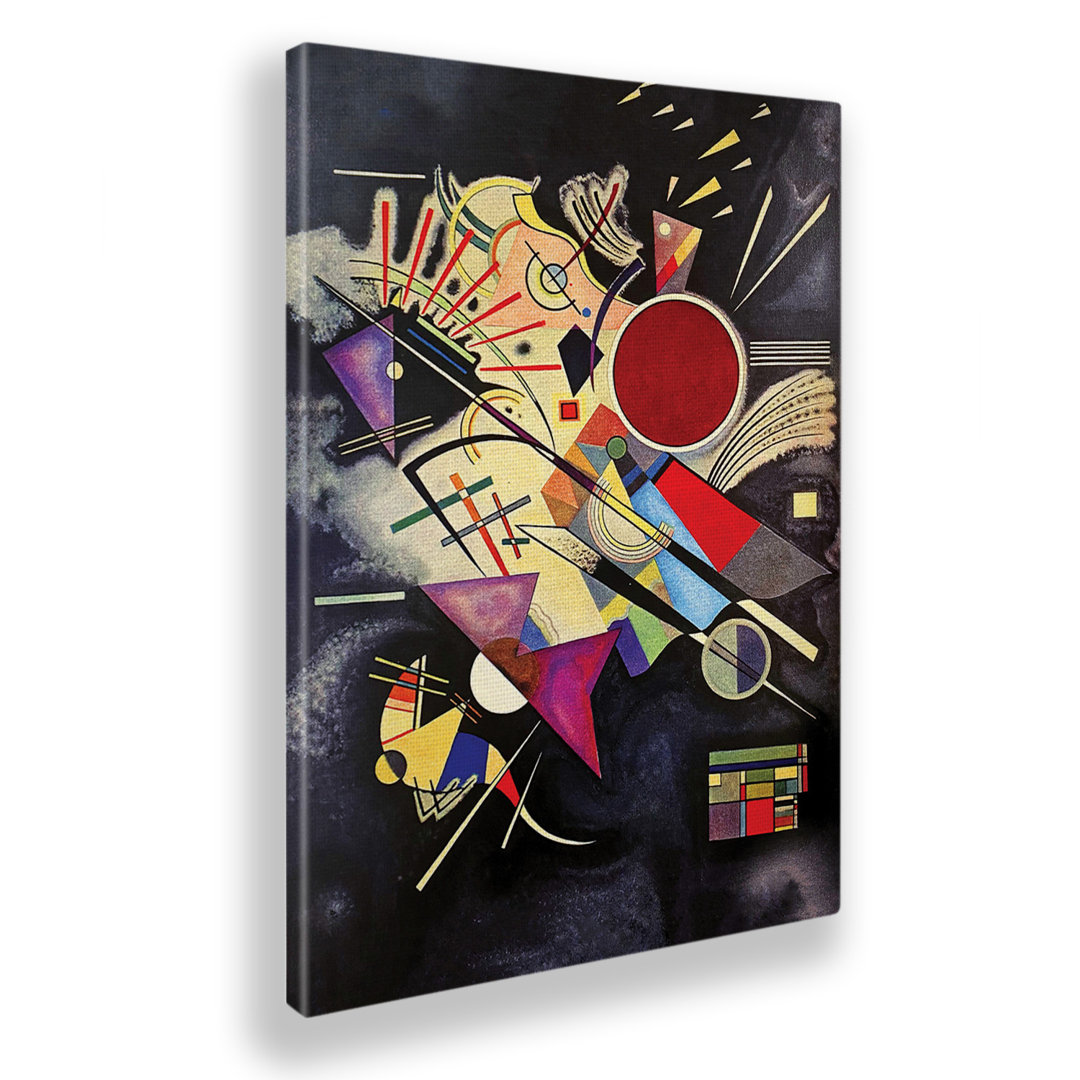 Leinwandbild Accompaniment Black von Wassily Kandinsky