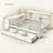 Full Size Wooden Daybed With 3 Drawers, USB Ports & Attached Desk - Multifunctional For Bedroom & Study