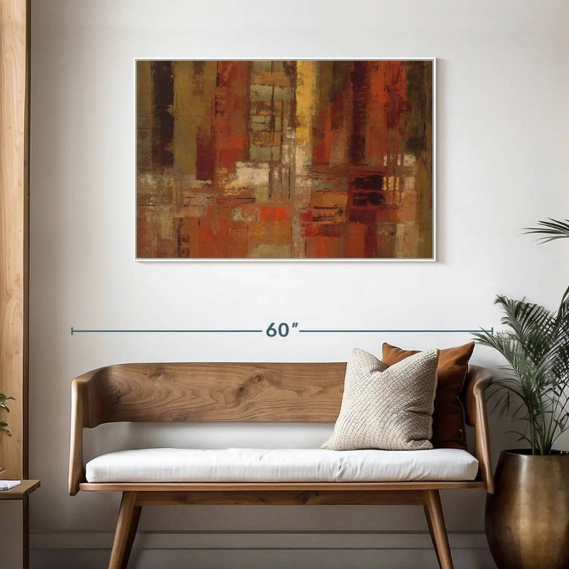 Sunset Street Crop, Cadre flottant blanc, 43 po x 29 po