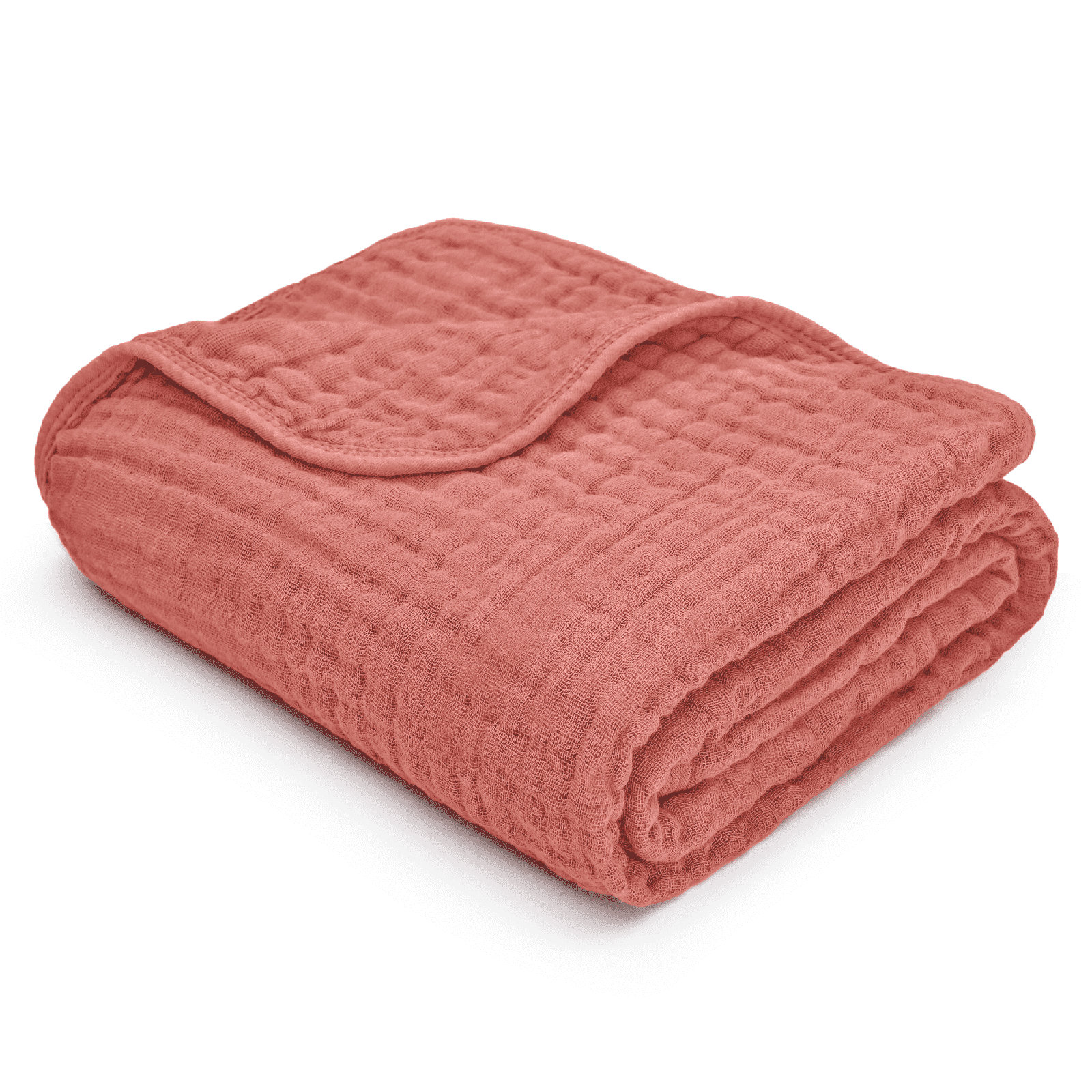 Karlina Muslin Blanket, Baby, Dusty Rose