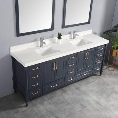 Ensemble de meuble-lavabo double 84 po Flavell