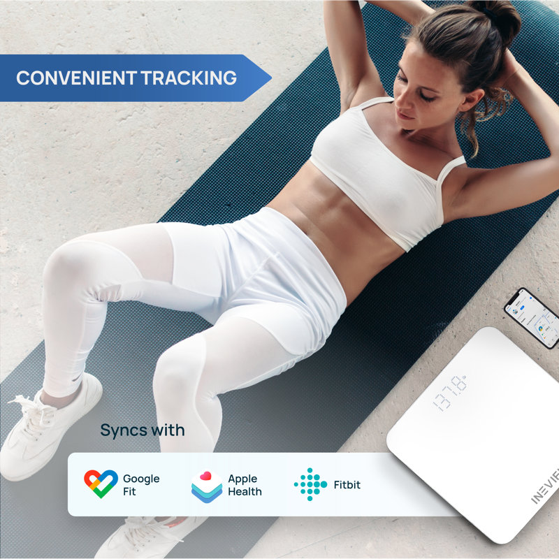 INEVIFIT Smart Digital Bathroom Scale, White
