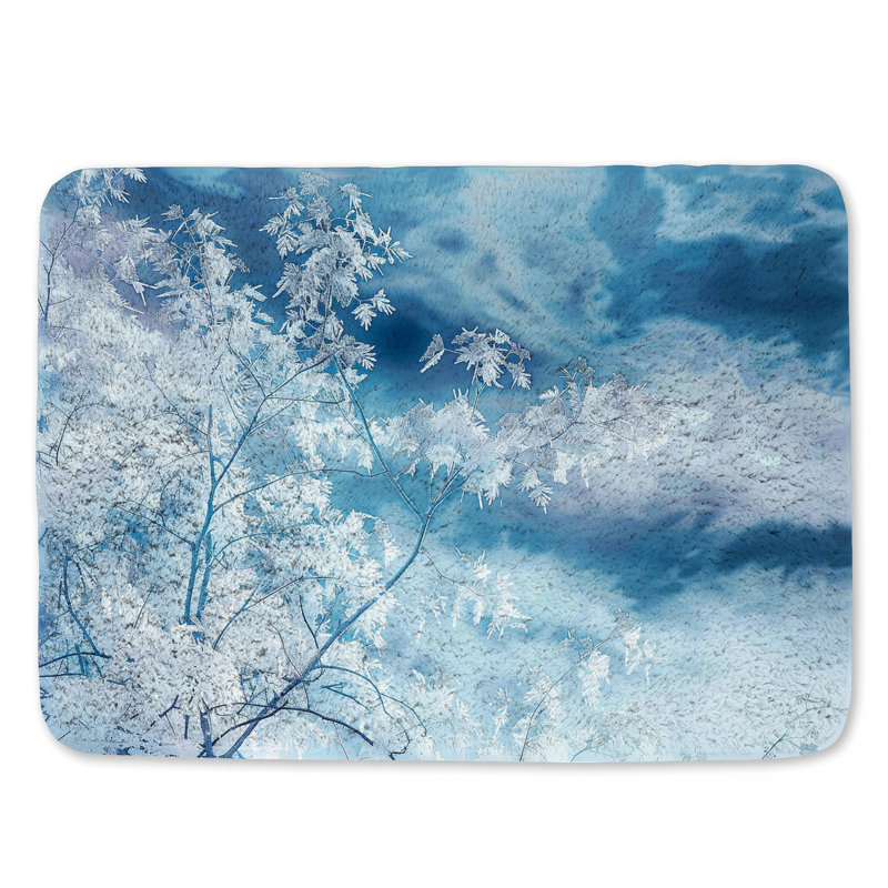 Niwot Microfiber / Microsuede Non-Slip Bath Mat, 17"W x 24"L