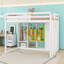 Lit mezzanine avec garde-robe, tablettes et armoire-948970015-948970012