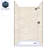 Polymarm 48" W 80" H 36" D Three Wall Composite Shower Wall Panel Surround-50116273