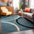 Tolchester Abstract Blue/Gray/Black Area Rug-930256154