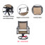 Fauteuil de patio pivotant Kamas