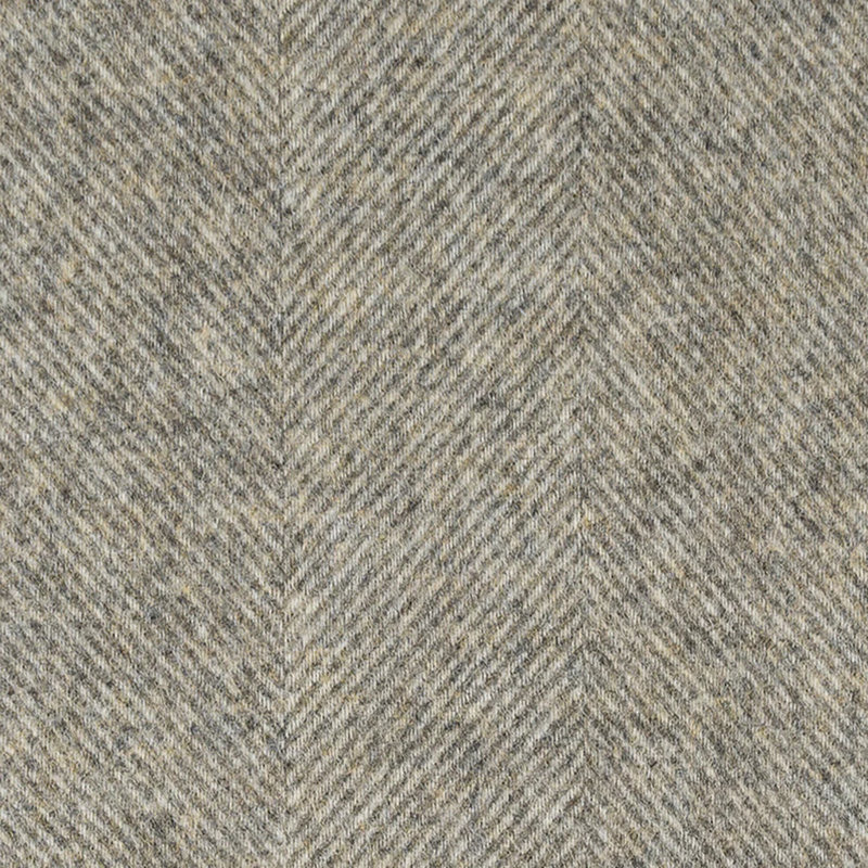 Jeté tissé en laine d'agneau Shetland, Gris du domaine