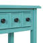 Table d'entrée avec 2 tiroirs, console rustique avec tablette ouverte et pieds en bois d'hévéa pour les entrées, les salons et les couloirs-52673198