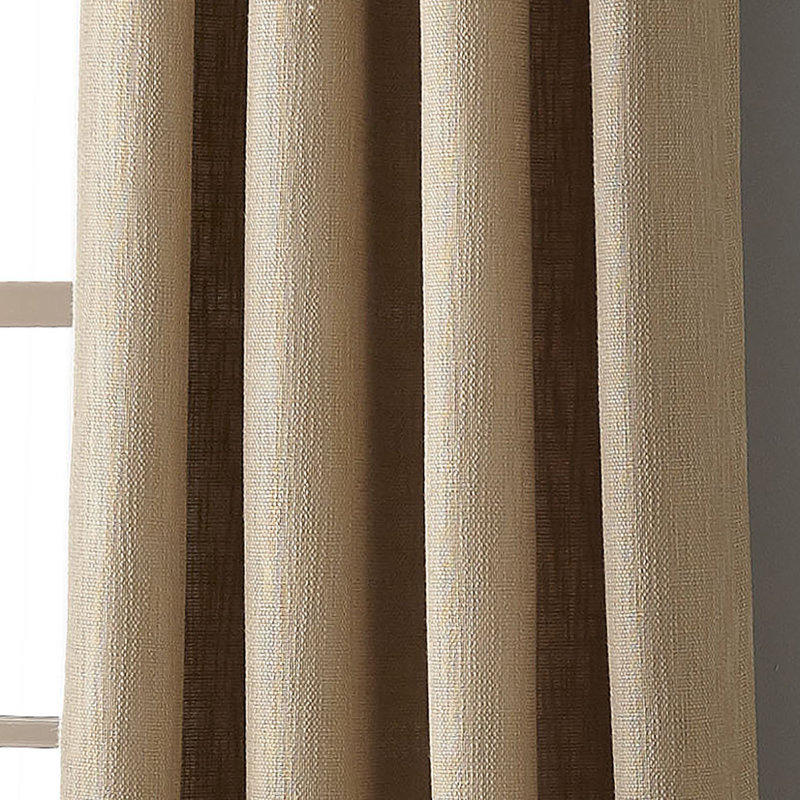 Neodesha Semi Sheer Curtain Single Panel, Tan