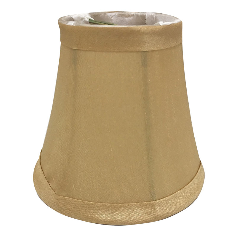 abat-jour à candélabre en soie H 4,5 po/candélabre (à clips), Or antique