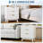 3-Drawers Wooden Nightstand, Spacious Storage Fluted Bedside & End Table for Bedroom Living Room-177283997