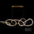 Natural Quartz 5 Rings Chandelier Lighting