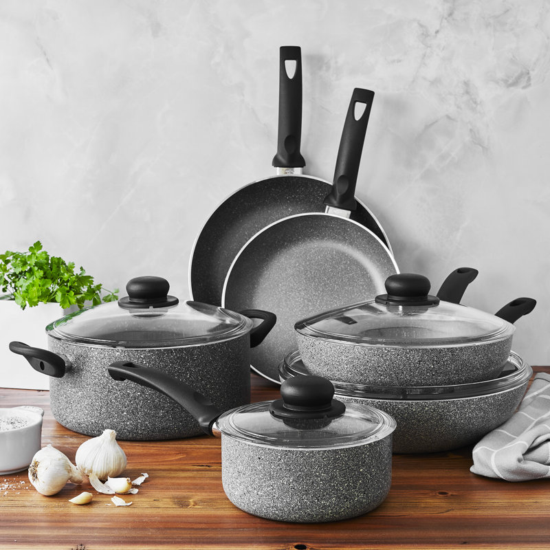 Batterie de cuisine antiadhésive en aluminium 10 pièces Ballarini Asti