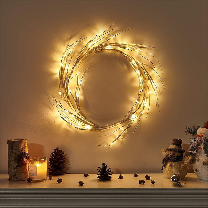 180cm Lighted Faux Garland with Lights