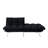 AC Pacific Modern Tufted Convertible Futon Sofa – Black-1214367046