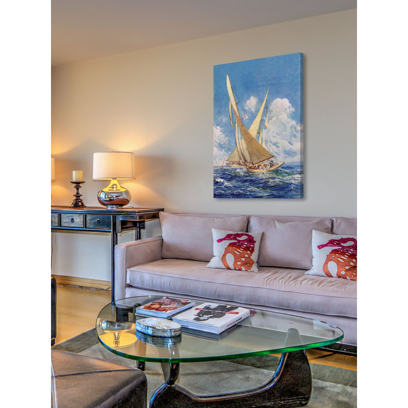 Impression sur toile tendue, "Voiliers", H 36 po x l 24 po