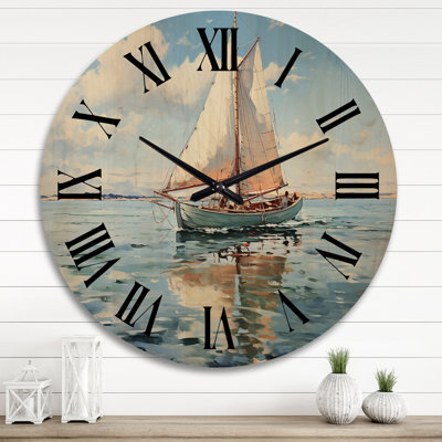 Amali Solid Wood Wall Clock